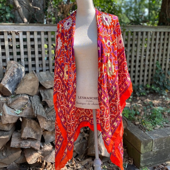 Free People Magic Dance Border Print Kimono